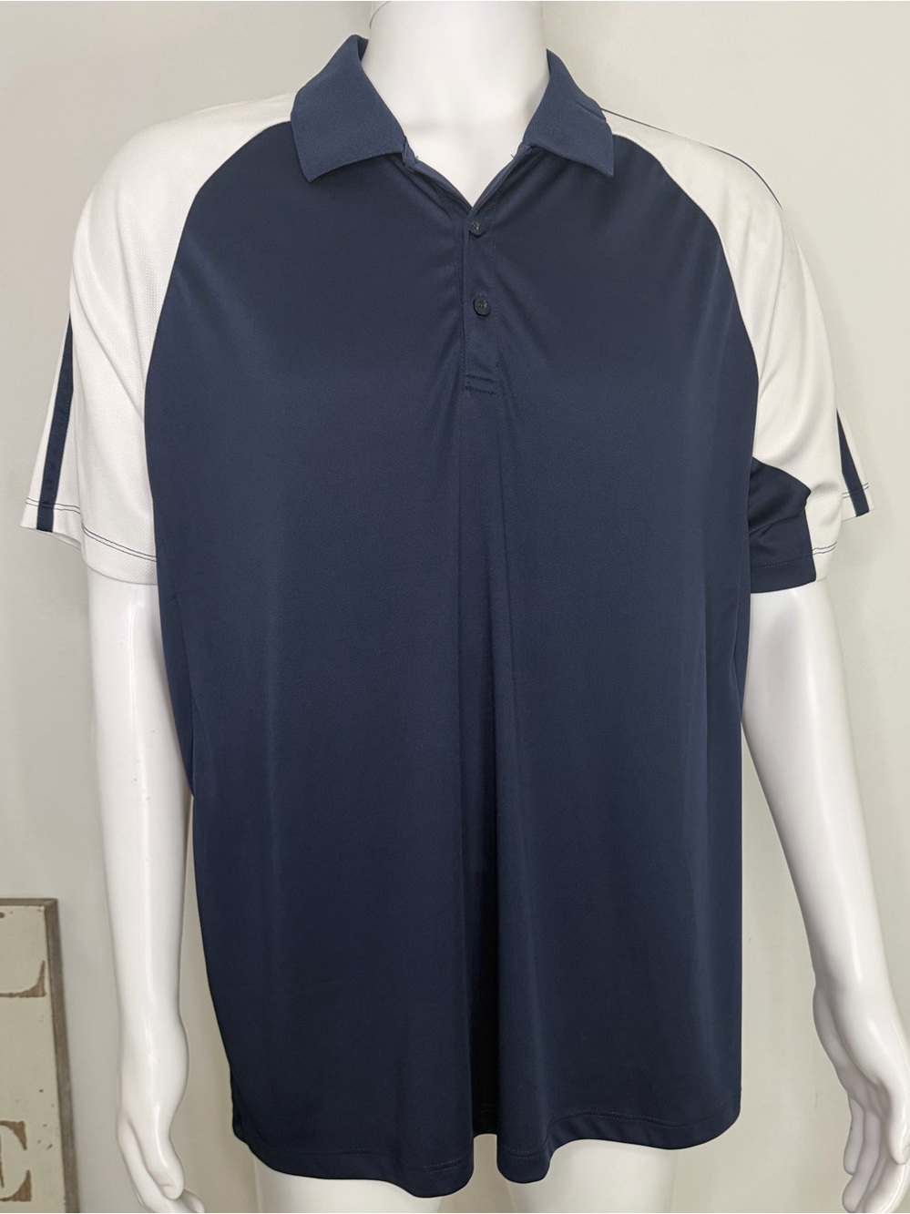 Fila Navy and White Tennis Polo